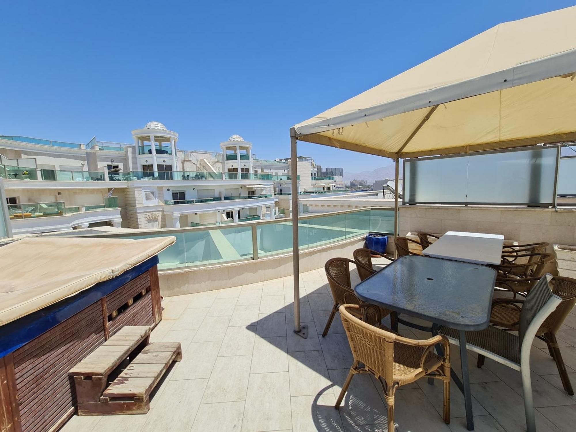 דירות אילת Palmore Top Luxury Penthause With Juccuzi First Line Of The Seaside מראה חיצוני תמונה